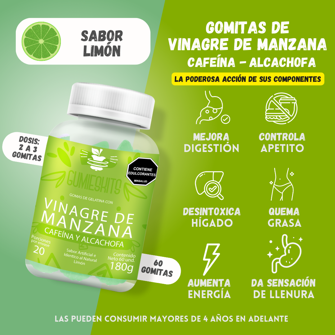 Gummieskits™ | Gomitas de Vinagre de Manzana + ENVÍO GRATIS