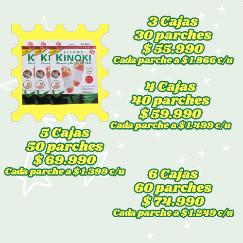 KINOKI™ | Parche Desintoxicante + ENVÍO GRATIS